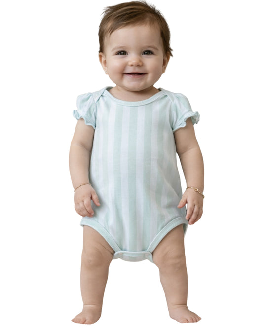 ROCKETS OF AWESOME MINI Baby Girls Stripped Overall