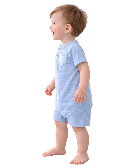 ROCKETS OF AWESOME MINI Baby Boy Short Sleeve Overall