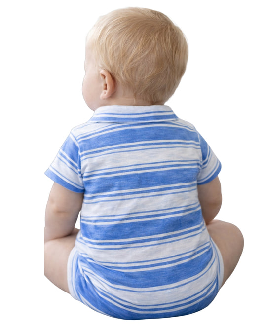 ROCKETS OF AWESOME MINI Baby Boys Polo Neck Overall