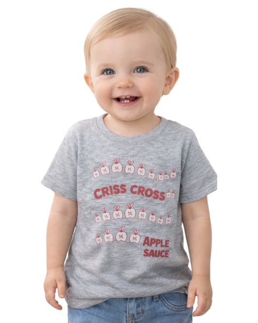 OKIE DOKIE Baby Front Apple Graphic T-Shirt