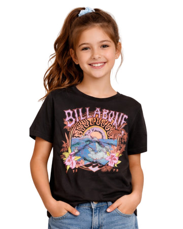 BILLA BONG Girls Floral Artwork T-Shirt