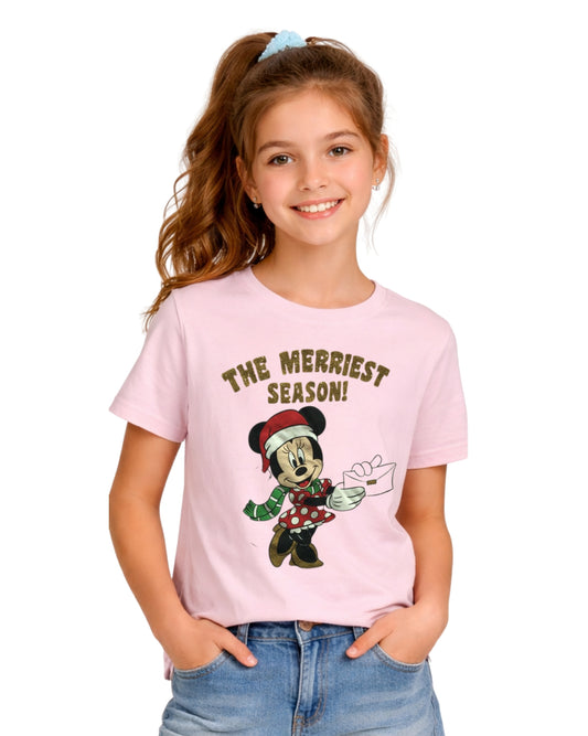 DISNEY Girls Minnie Cartoon Graphic T-Shirt