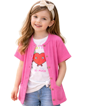 THERE ABOUTS Kids Girls Soft Jacket