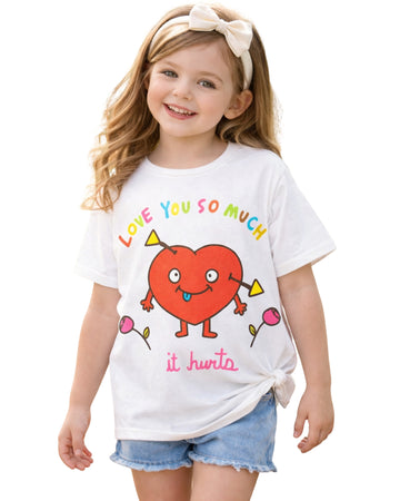 THERE ABOUTS Kids Girls Graphics T-Shirt