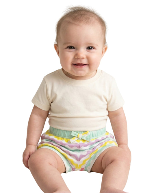 OKIE DOKIE Baby Girls Stripped Short