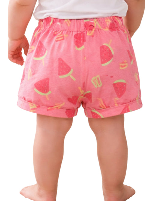 OKIE DOKIE Baby Girl Watermelon Graphic Short