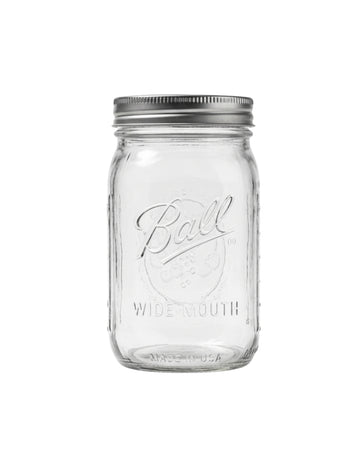 BALL Wide Mouth Glass Mason Jar