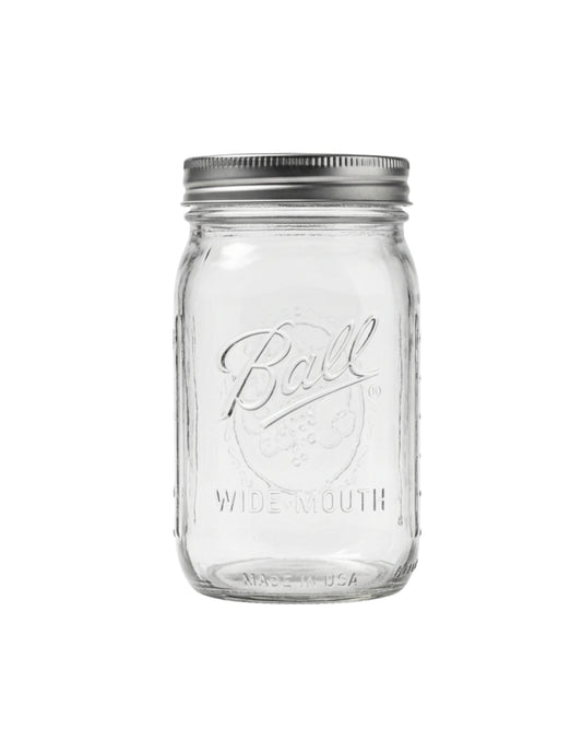 BALL Wide Mouth Glass Mason Jar