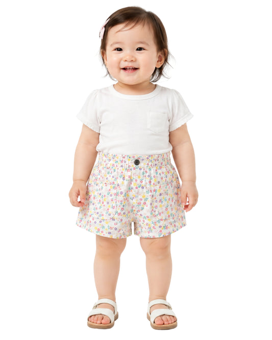 OKIE DOKIE Baby Girls Floral Casual Short