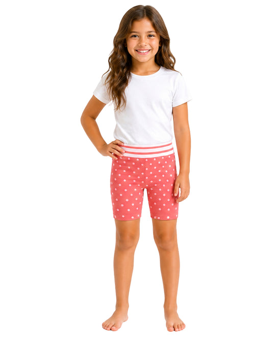 FADED GLORY Girls Dots Comfy Short