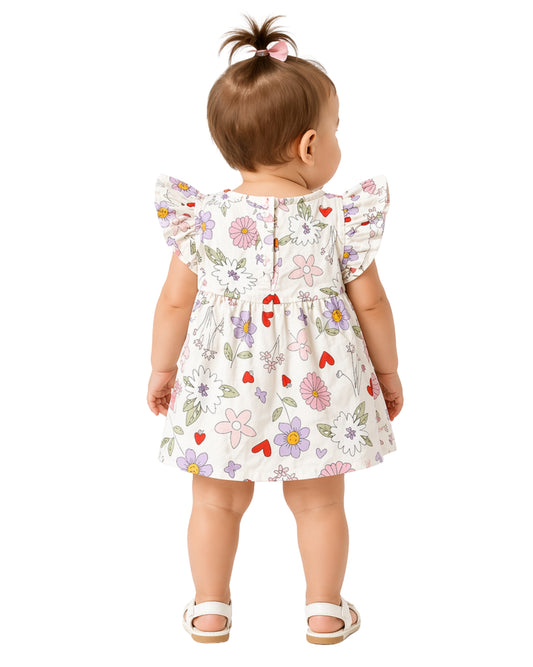 OKIE DOKIE Baby Girls Sunflower Dress