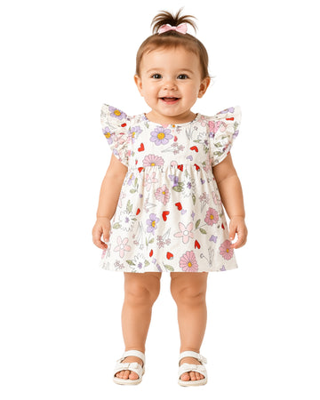 OKIE DOKIE Baby Girls Sunflower Dress