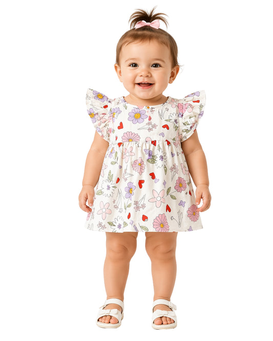 OKIE DOKIE Baby Girls Sunflower Dress