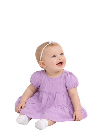 OKIE DOKIE Baby Girls Short Sleeve Dress