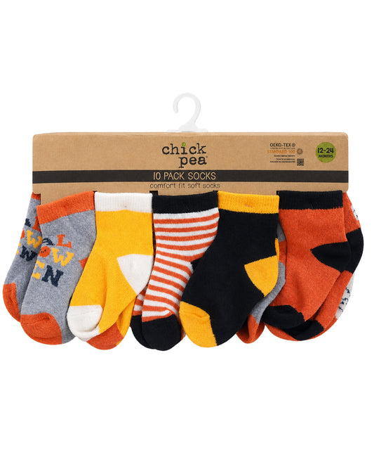 CHICK PEA Baby Boys Designed Socks 10 Pairs