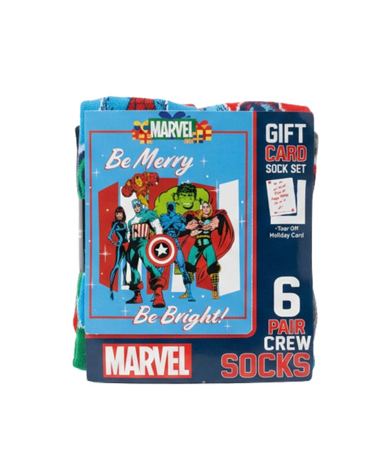 Marvel Kids Boys Socks 6 Pairs