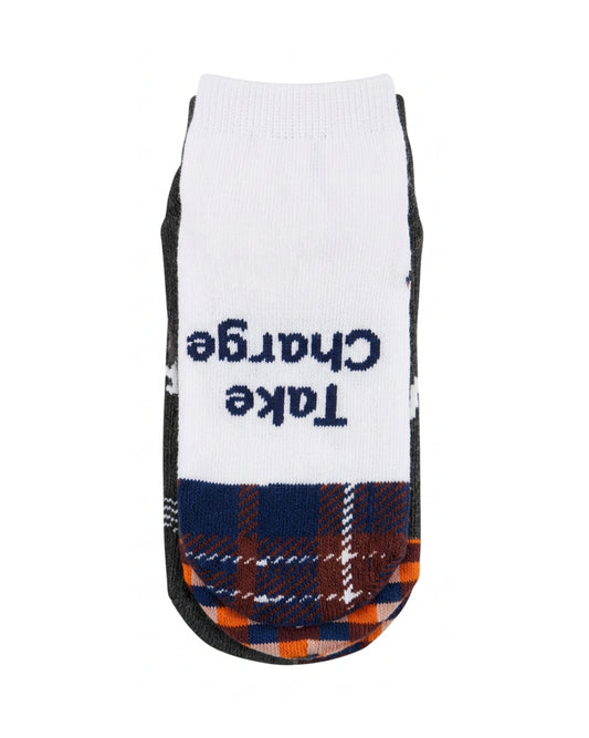 LA DE DA Boys Neat Fan Shape 5 Packs Of Socks
