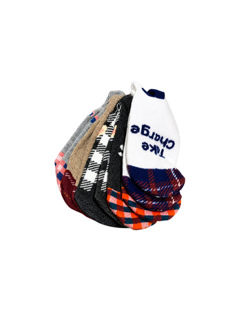 LA DE DA Boys Neat Fan Shape 5 Packs Of Socks