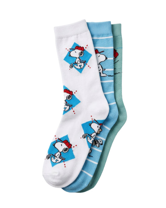 Boys Snoopy Crew Socks 3 Packs