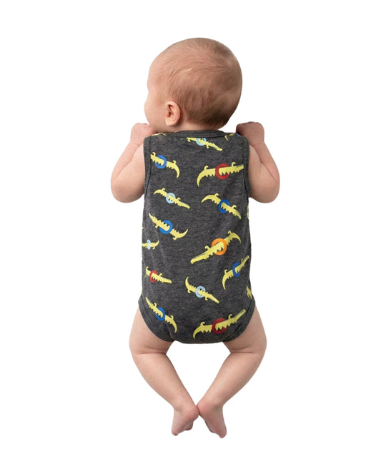 OKIE DOKIE Baby Boys Crocodile Graphic Overall