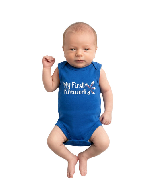 OKIE DOKIE Baby Boys Soft Sleeveless Jumpsuit