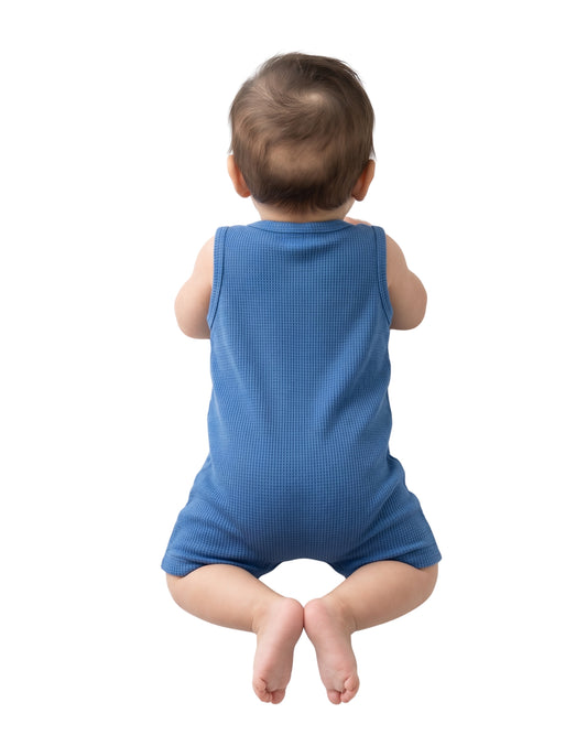 OKIE DOKIE Baby Boys Designed Sleeveless Jumpsuit