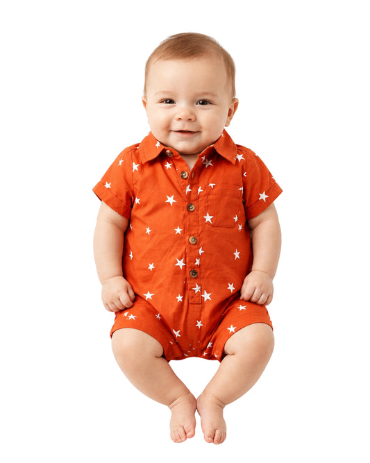 OKIE DOKIE Baby Boys Stars Prints Overall