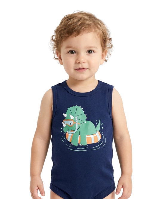 OKIE DOKIE Baby Boys Basic Graphic Jumpsuit