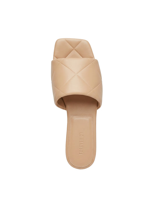 FOREVER 21 Women Chic Quilted Slipper