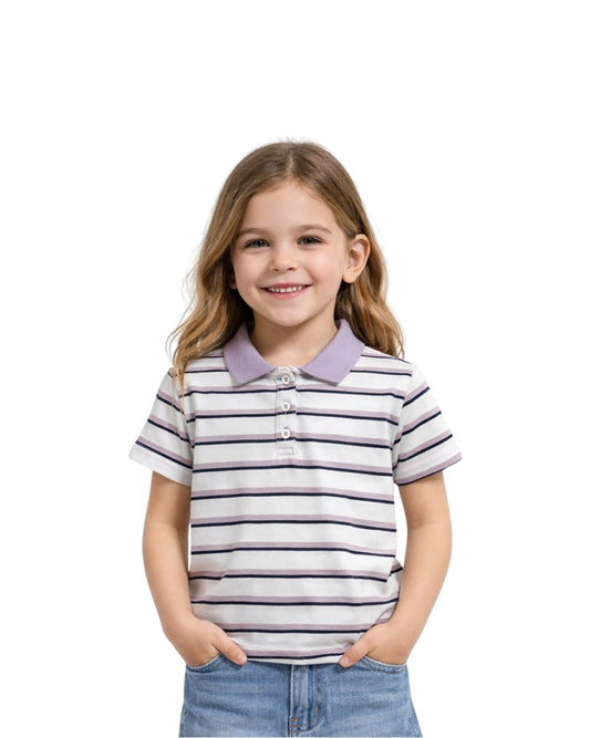 FOREVER 21 Kids Girls Polo Neck T-Shirt