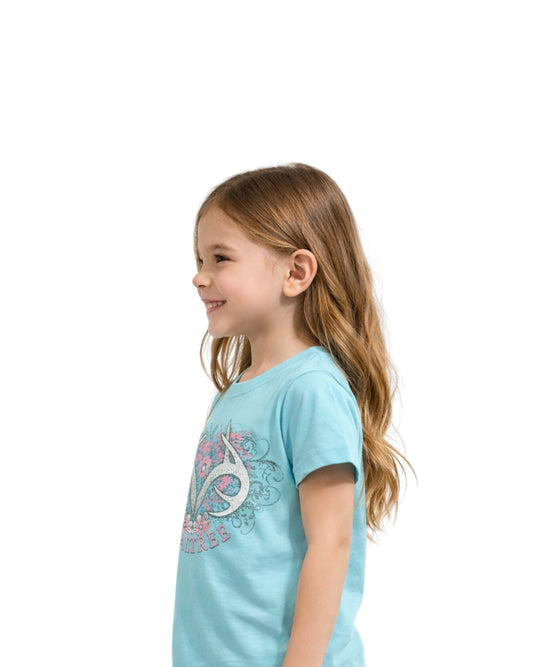 REALTREE Kids Girls Casual Short Sleeve T-Shirt