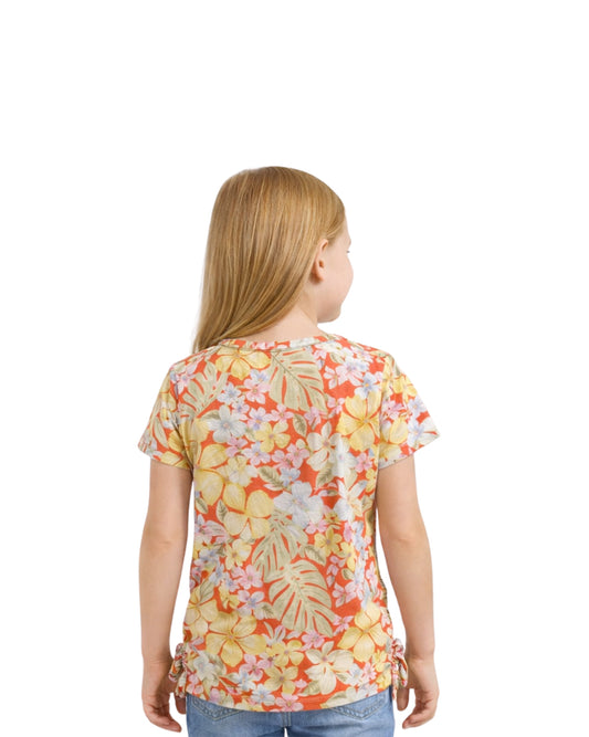 FOREVER 21 Kids Girls Floral Short Sleeve T-Shirt