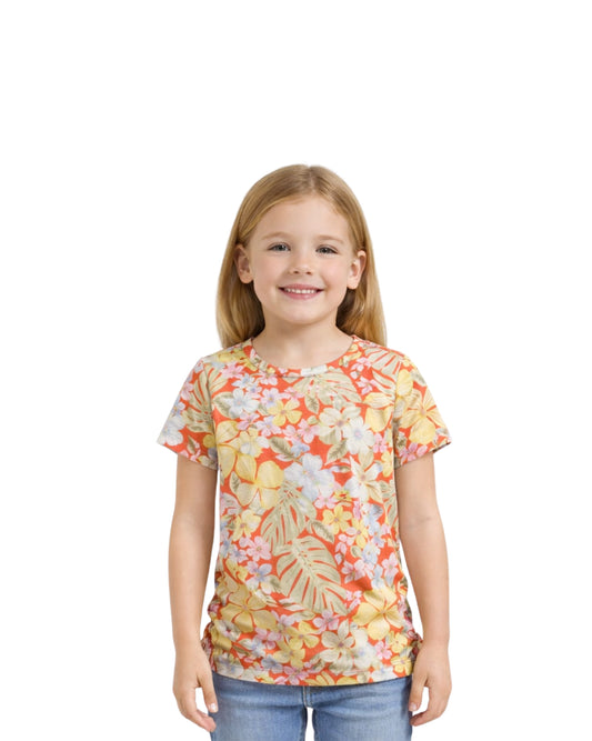 FOREVER 21 Kids Girls Floral Short Sleeve T-Shirt