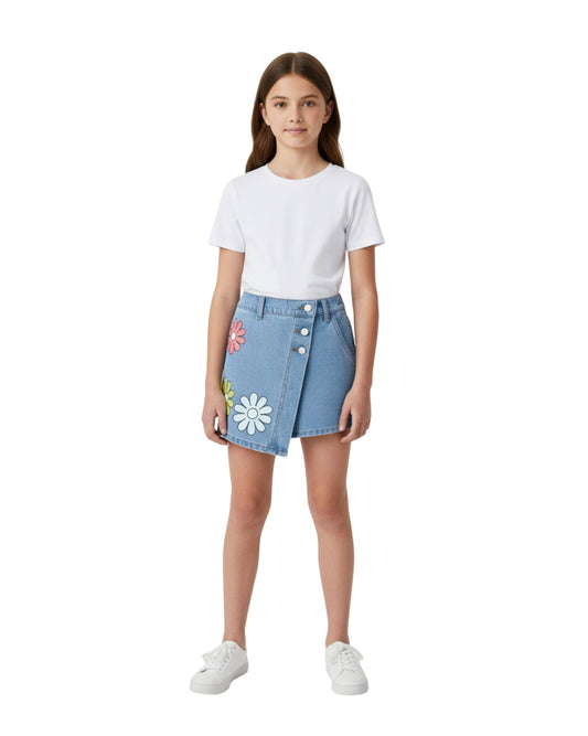 Kids Girls Designed Short