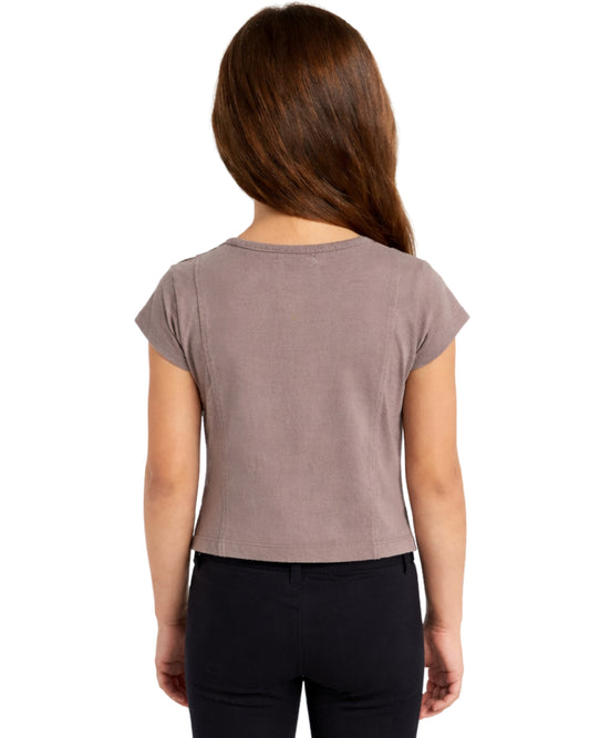 THERE ABOUTS Kids Girls Basic Short Sleeve T-Shirt