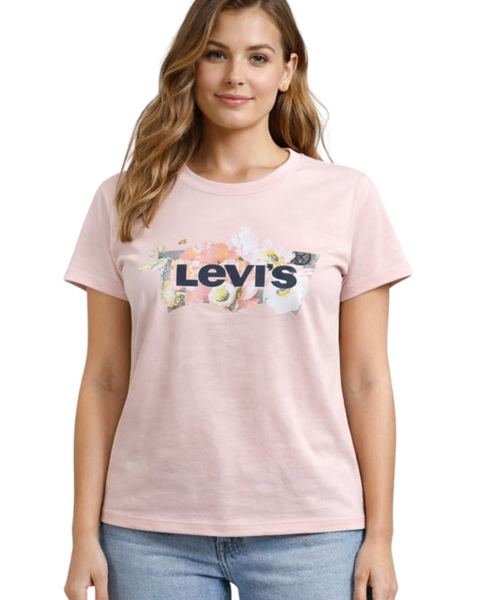 LEVI'S Women Floral Short Sleeve T-Shirt