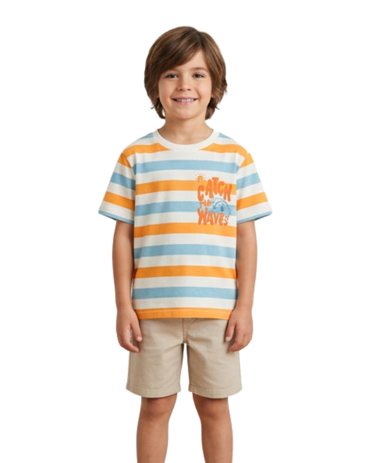 C & A Boys Stripe Casual T-Shirt