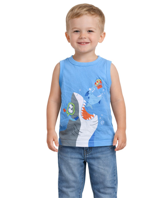 C & A Baby Boys Graphic Sleeveless T-Shirt