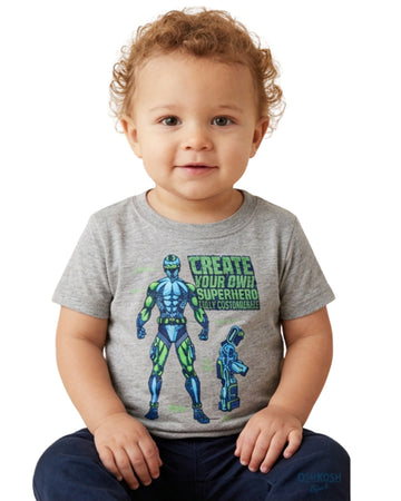 OSHKOSH Baby Boys Robot Graphic T-Shirt