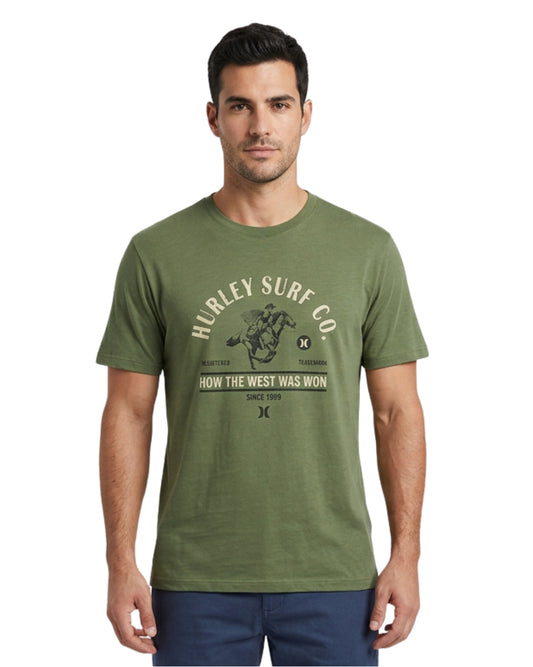 HURLEY Men Casual Designed Short Sleeve T-Shirt