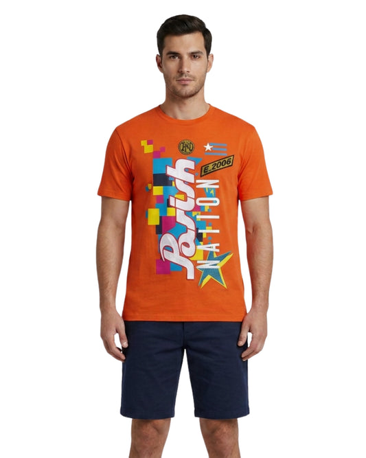 PARISH NATION Men Graphic Short Sleeve T-Shirt