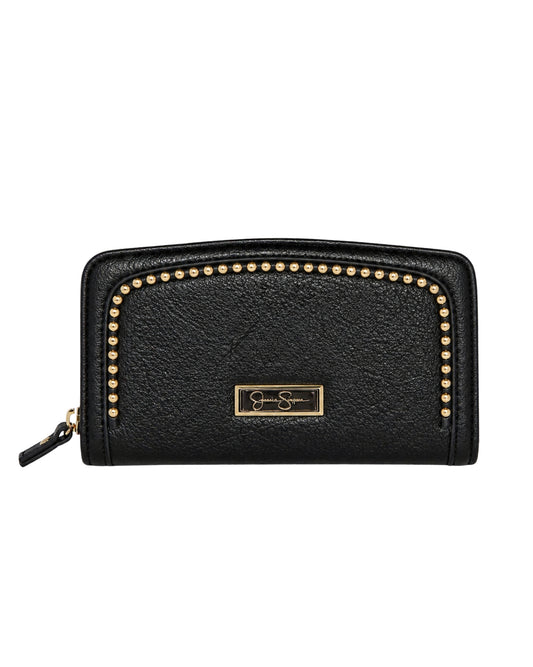JESSIC SIMPSON Women Gold Stone Accents Wallet