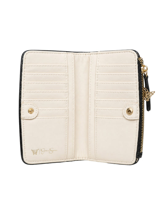 JESSIC SIMPSON Women Gold Stone Accents Wallet