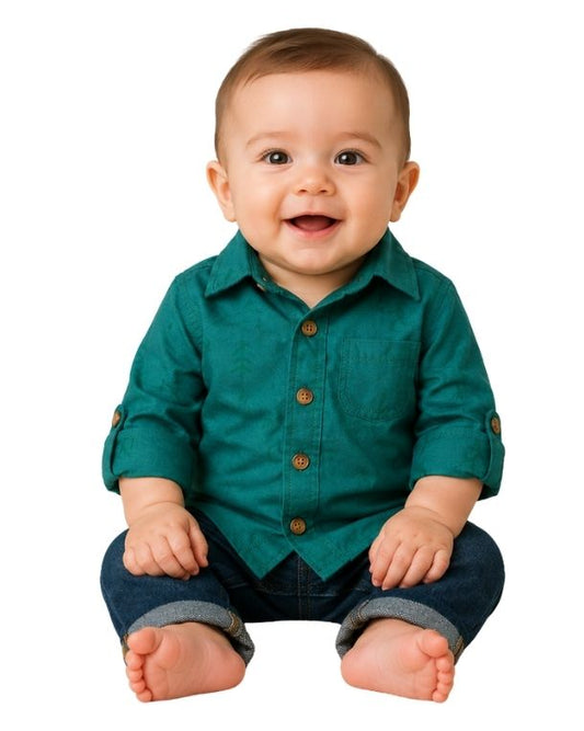OKIE DOKIE Baby Boys Classic Checkered Style Shirt