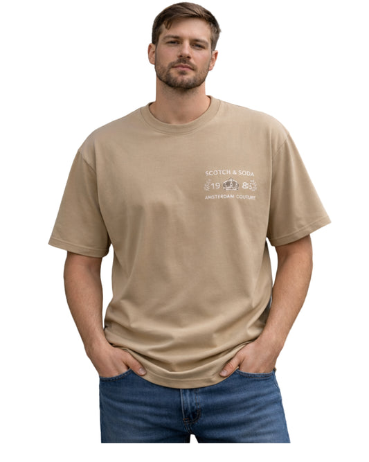 SCOTCH & SODA Men Stretch Short Sleeve T-Shirt