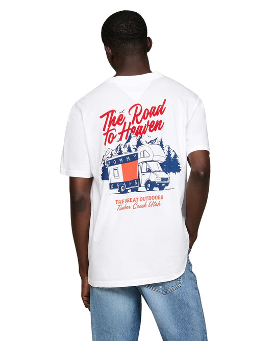 TOMMY HILFIGER Men Slogan Back Graphic T-Shirt