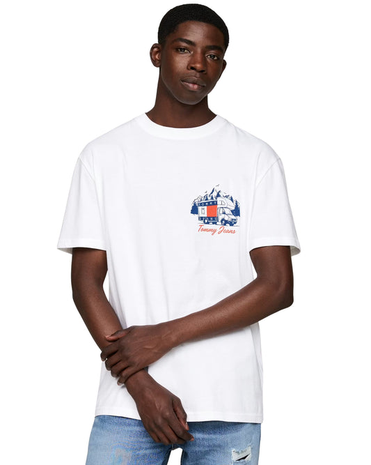 TOMMY HILFIGER Men Slogan Back Graphic T-Shirt