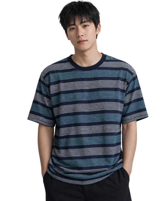 C & A Men Stripe Casual T-Shirt