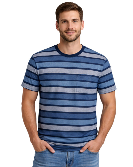 C & A Men Stripped Short Sleeve T-Shirt