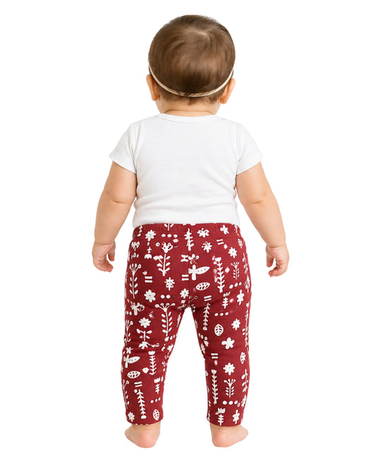 OKIE DOKIE Baby Girls Leaves Graphic Pant